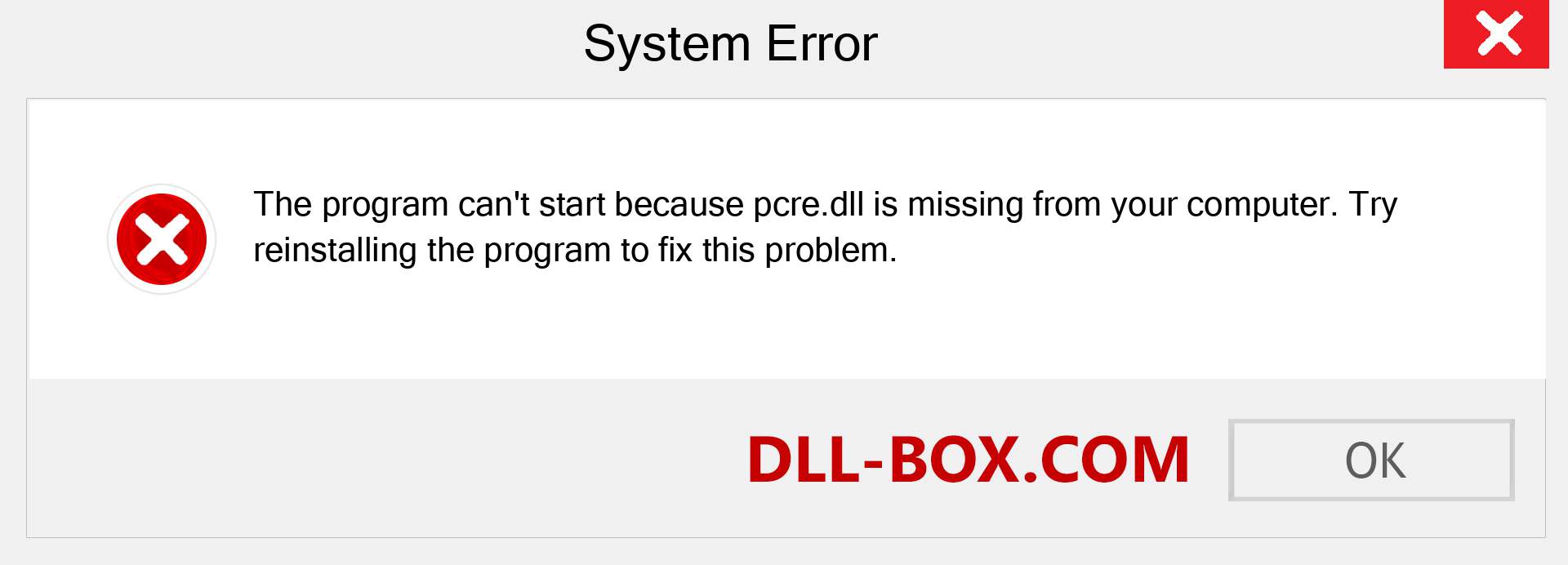  pcre.dll file is missing?. Download for Windows 7, 8, 10 - Fix  pcre dll Missing Error on Windows, photos, images